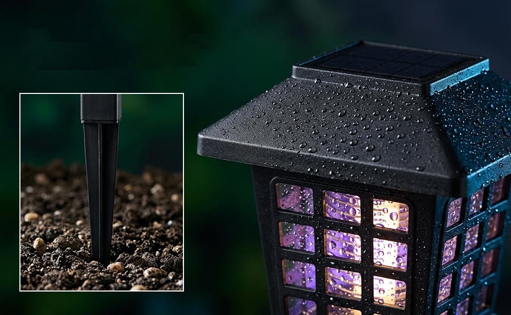 2-in-1 Solar Powered Mosquito Zapper & Garden Stake Light(Eco-Friendly)