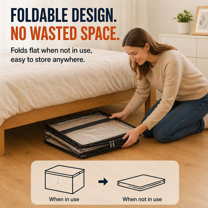 🔥Buy 2 get 1 free today!📦Large Heavy-Duty Thick Plastic Clear Storage Bag for Clothes, Moving & Storage